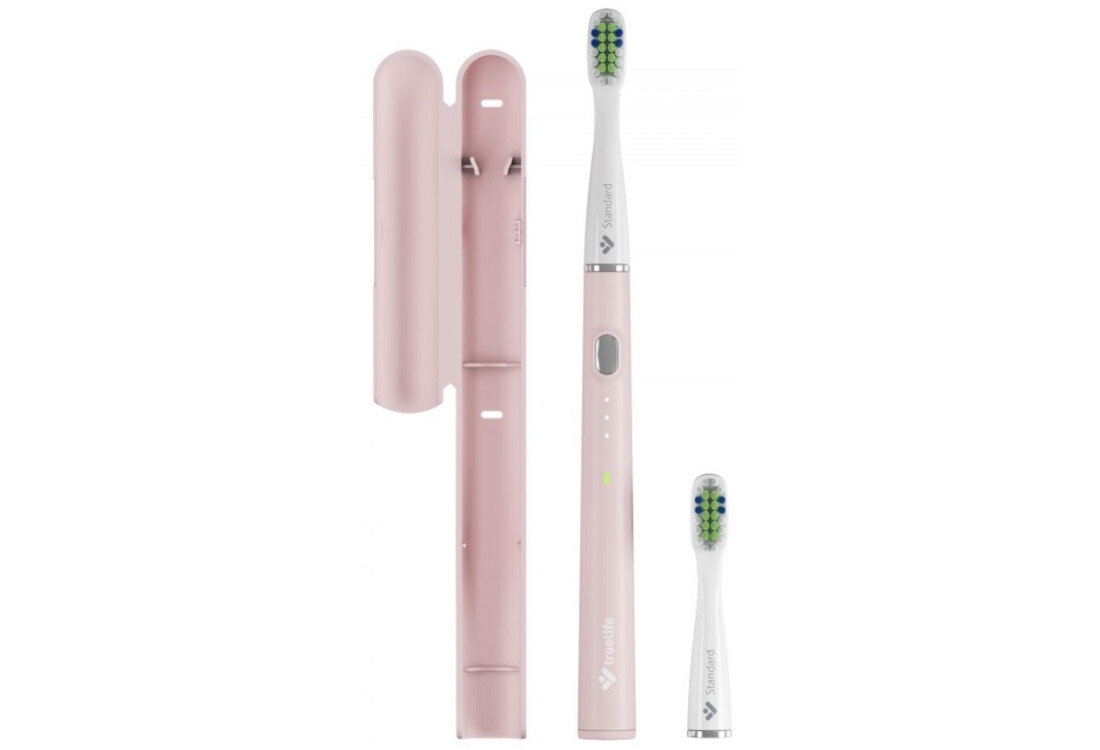 Szczoteczka soniczna TRUELIFE SonicBrush Slim20 Różowy dostosowana do potrzeb trzy tryby pracy delikatny codzieny intensywny dostosuje się do Twoich preferencji funkcja pamięci