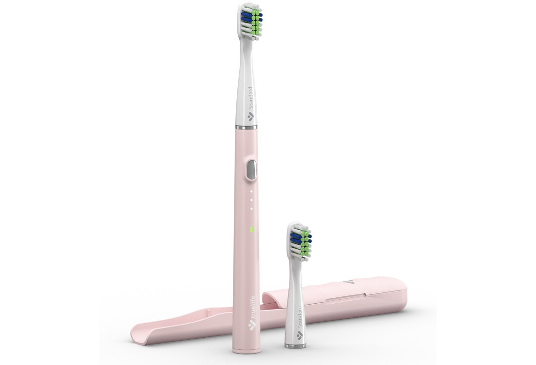 Szczoteczka soniczna TRUELIFE SonicBrush Slim20 Różowy Długo bez ładowania Wbudowana bateria litowo-jonowa czas pracy kabla USB-A/USB-C