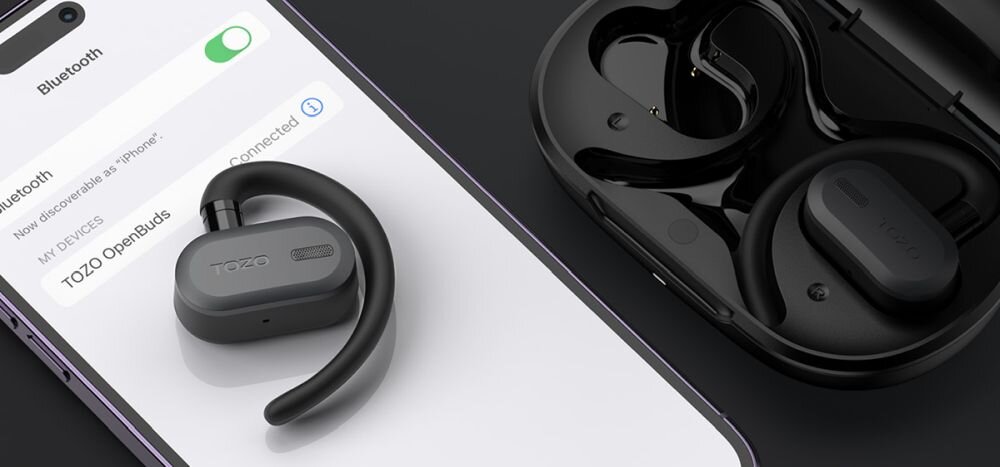 TOZO Open Buds - łączność Bluetooth 5.3