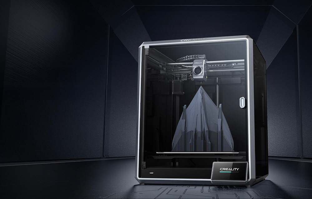 CREALITY K1 Max druku 3D dwunastokrotnie większą tradycyjne urządzenia FDM głowica drukująca Core XY system operacyjny Creality zaawansowany system monitorowania