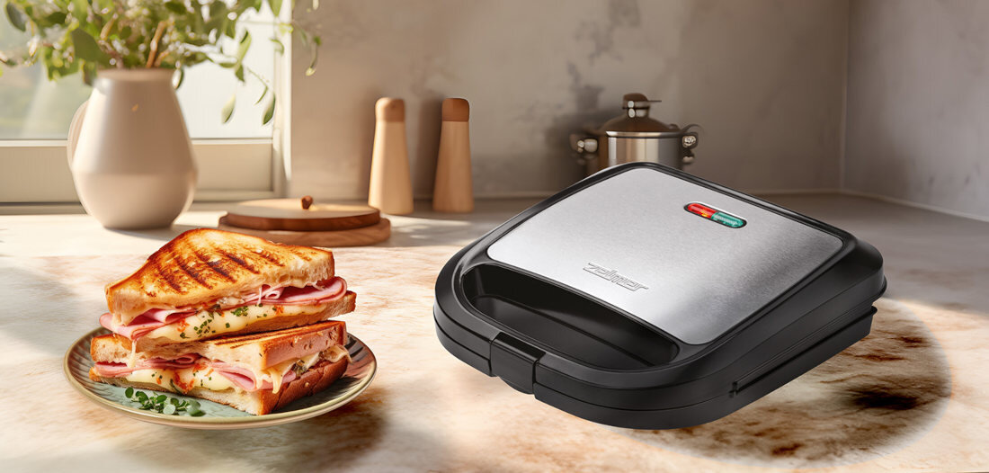 Opiekacz ZELMER ZSM7710 Wskaźnik pracy Czerwona dioda sygnał jakość czas