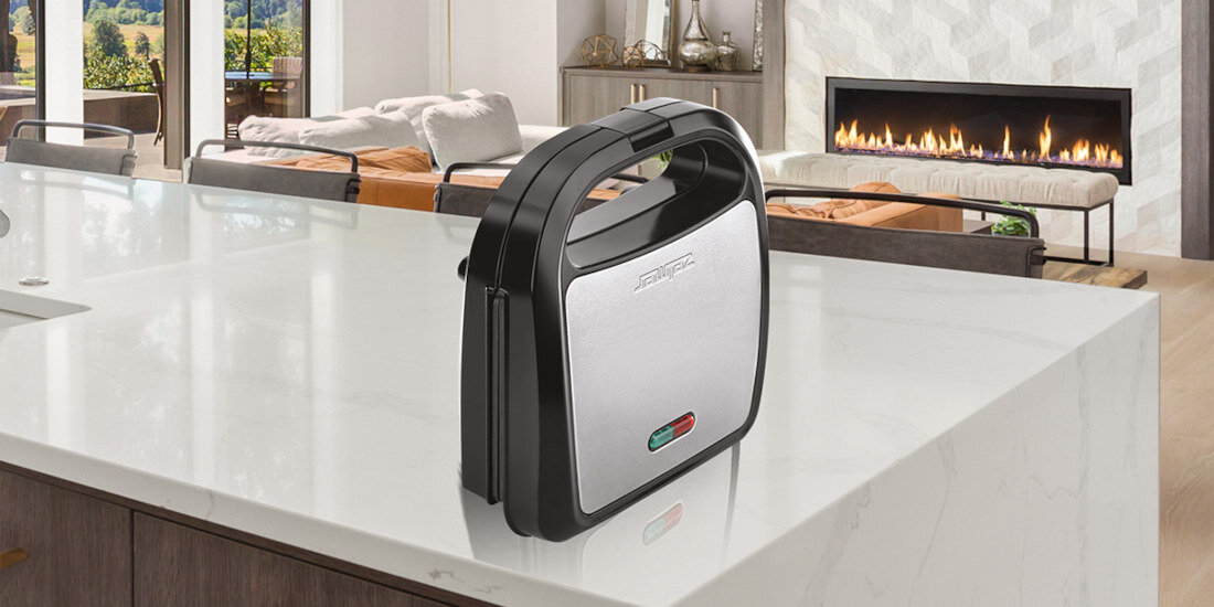 Opiekacz ZELMER ZSM7710 łatwe przechowywanie konstrukcja kompaktowy pionowe przechowywanie praktyczny schowek przewód