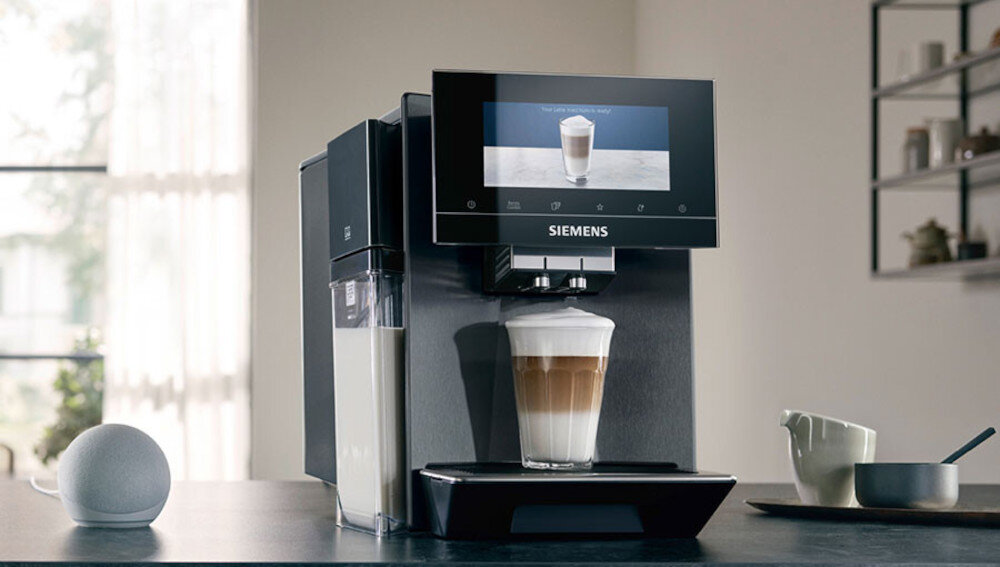 Ekspres SIEMENS TQ905RZ5 EQ900 Plus Czarny (Cold Brew) autoMilk Clean czyszczenie systemu spieniania mleka automatyczne czyszczenie parowe