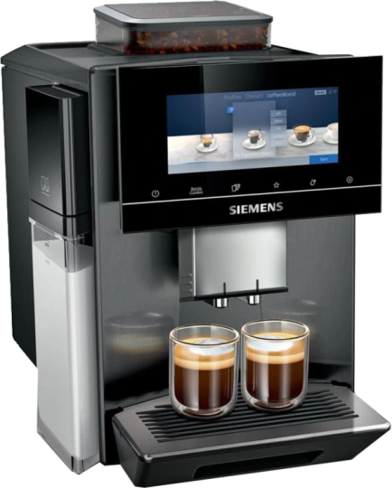 SIEMENS TQ905RZ5 EQ900 Plus Dark inox na przezroczystym tle