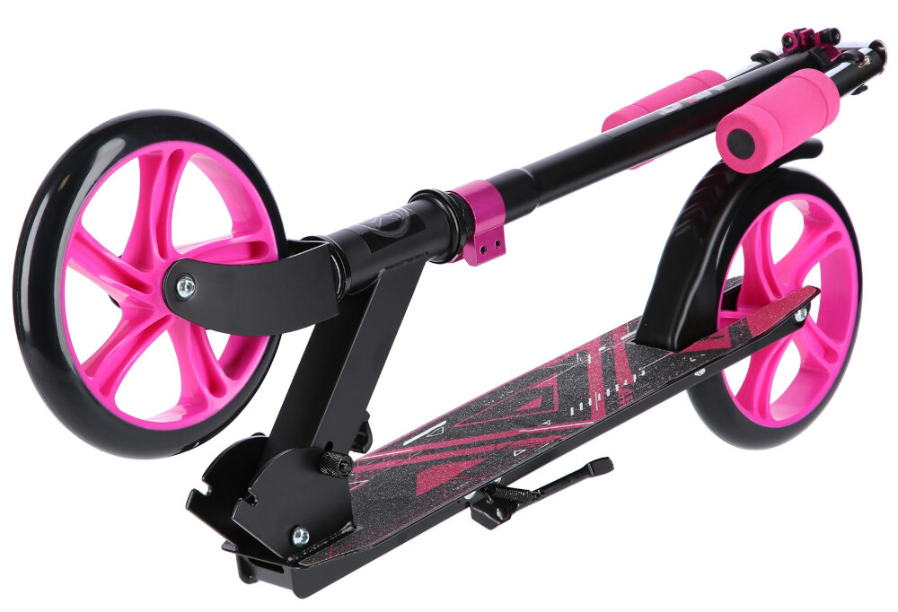 Hulajnoga NILS EXTREME HM0106 Różowy male rozmiary 85 x 33 x 103 cm nie zajmuje duzo miejsca skladana konstrukcja wymiary po zlozeniu 77 x 11,5 x 27 cm