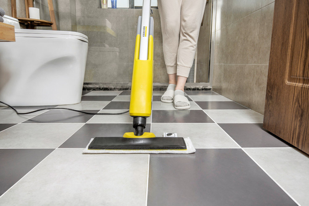 Mop parowy KARCHER KST 2 Upright EasyFix EU 1.513-340.0 Do różnych powierzchni wybór System rzepów EasyFix komfort higiena