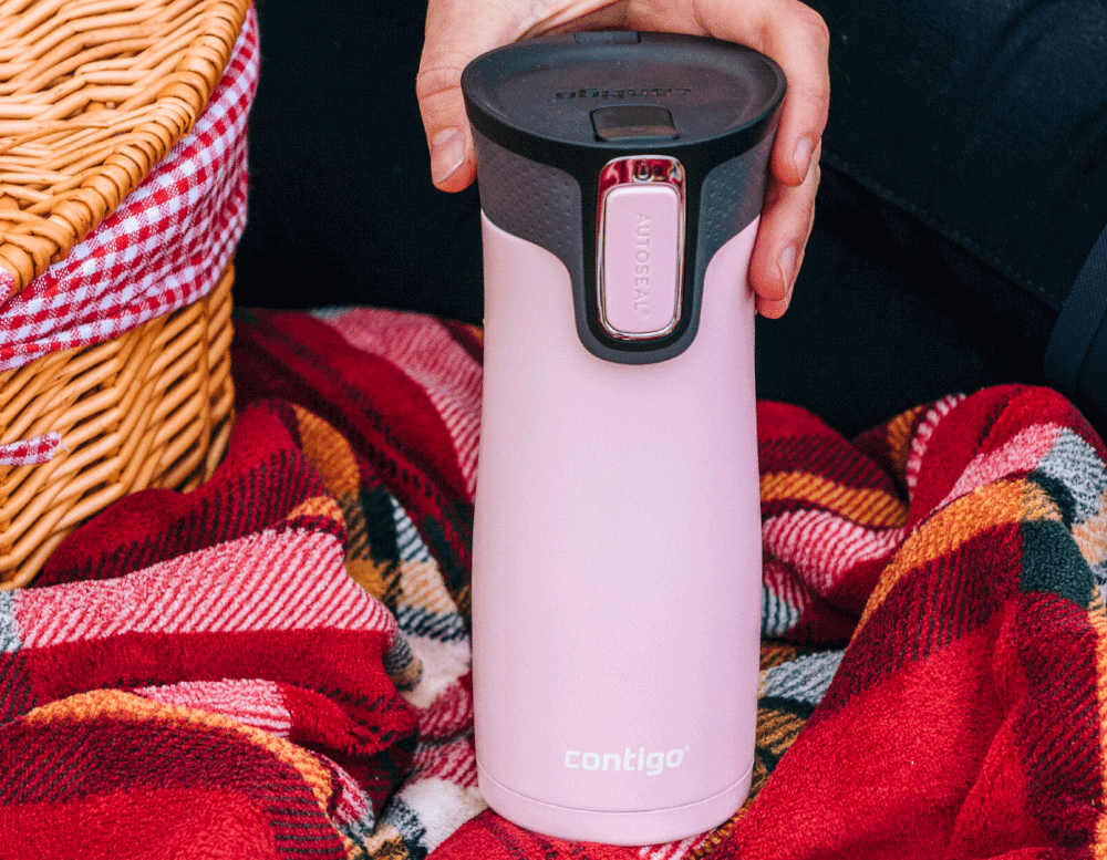 Kubek termiczny CONTIGO West Loop Folklor 470 ml Różowy Łatwość czyszczenia higiena wygoda elementy korpus nakrętka