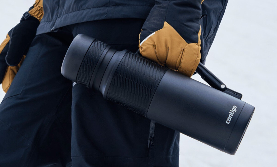 Termos CONTIGO Thermal 1200 ml Czarny Wytrzymała konstrukcja wykonanie wysoka jakość stal nierdzewna uderzenia zarysowania