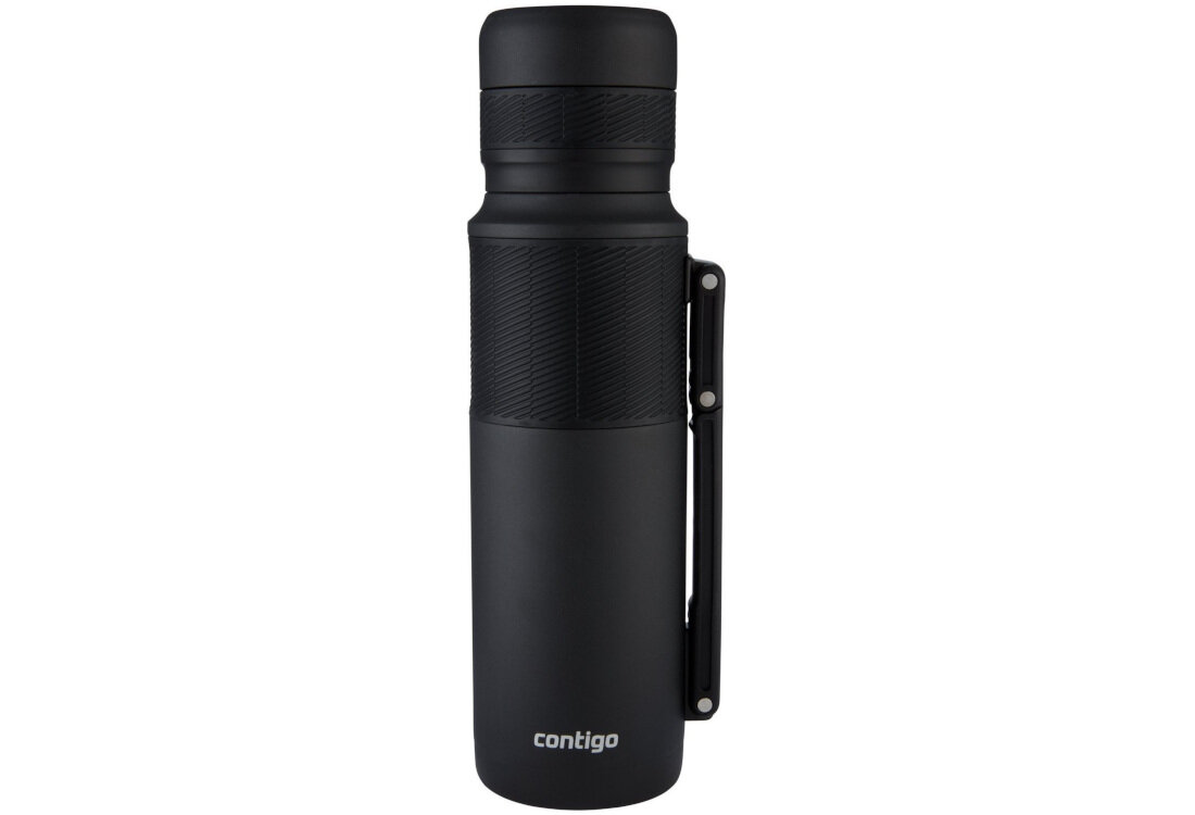 Termos CONTIGO Thermal 1200 ml Czarny Bez BPA zdrowie bezpieczeństwo wysoka jakość przechowywanie napoje malowanie proszkowe czarny kolor ochrona stylowy wygląd