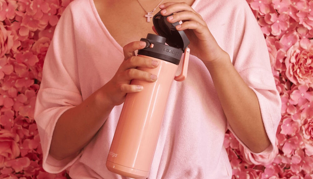Butelka termiczna CONTIGO Jackson Chill 2.0 590 ml Różowy temperatura i styl