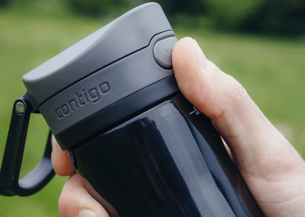 Butelka termiczna CONTIGO Jackson Chill 2.0 590 ml Czarny wygoda użytkownika system AutoPop otwieranie dzióbka jedną ręką funkcjonalne rozwiazanie naciśnięcie przycisku zabezpieczenie przed przeciekaniem 100% szczelna bezpieczne i komfortowe użytkowanie