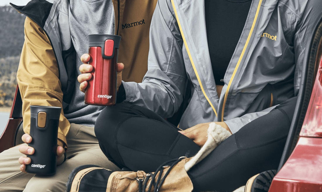 Kubek termiczny CONTIGO Pinnacle Czarny Czerwony