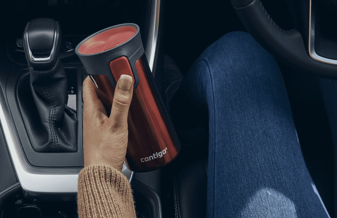 Kubek termiczny CONTIGO Pinnacle Czerwony Kompaktowy design pojemność wysokość średnica poręczny uniwersalność użytkowania