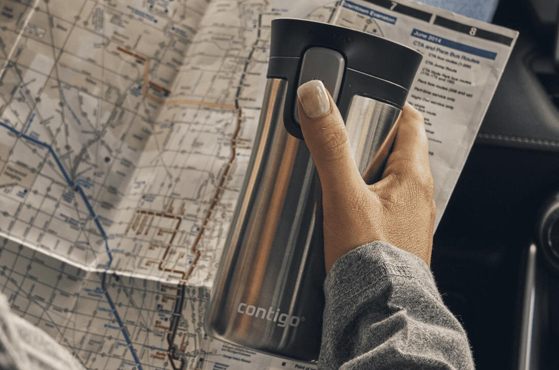 Kubek termiczny CONTIGO Pinnacle Czerwony Wysoka jakość wykonanie stal nierdzewna materiały zdrowie użytkowanie