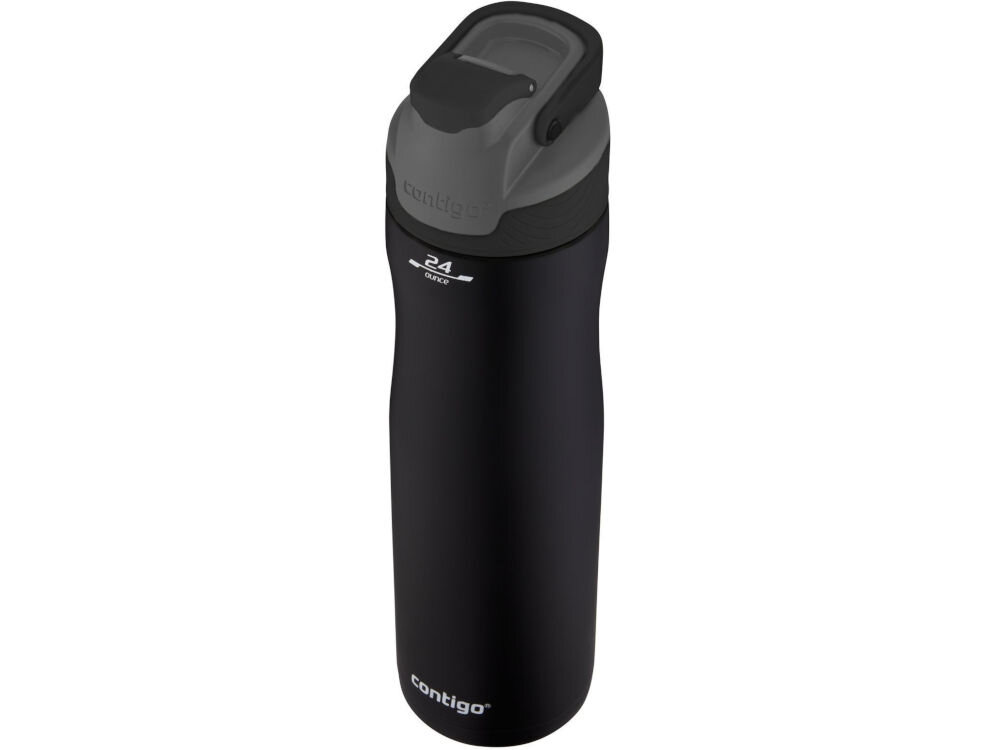 Butelka termiczna CONTIGO Autoseal Chill 720 ml Czarny praktyczność stylowy design poręczny uchwyt wygoda użytkowania spacer trening podróż ustnik z dodatkową osłoną ochrona przed zabrudzeniami higiena w kazdych warunkach kompaktowe wymiary wysokość 27,1 cm średnica 7,5 cm lekka konstrukcja 400 g funkcjonalność estetyka