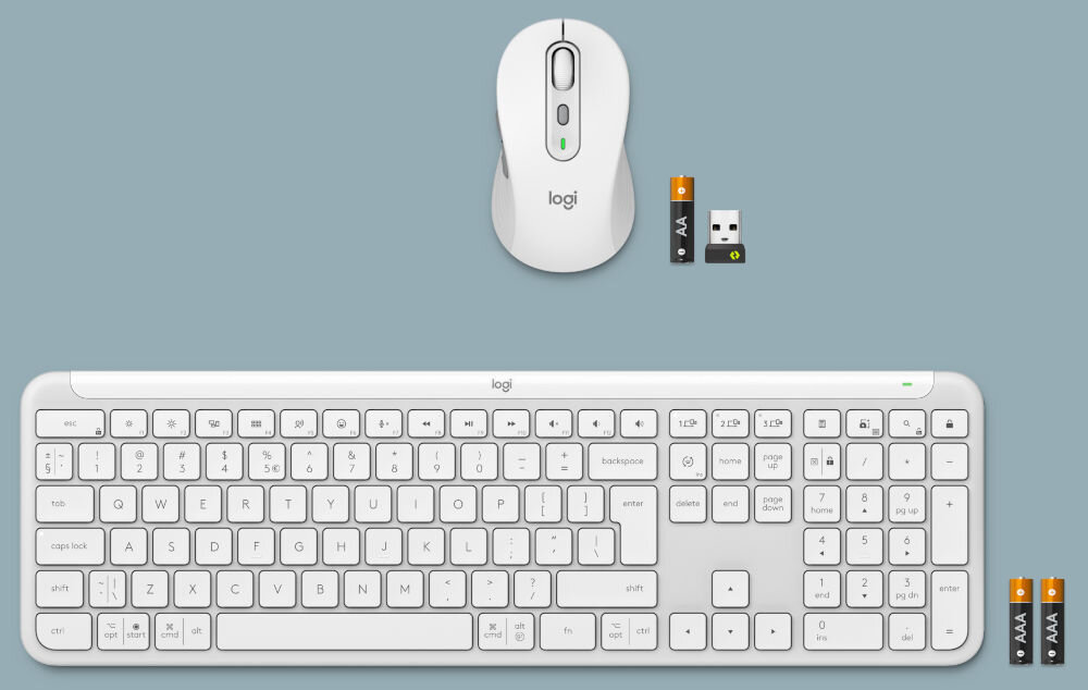 Zestaw LOGITECH Signature Slim Combo MK950 Biały elementy zestaw