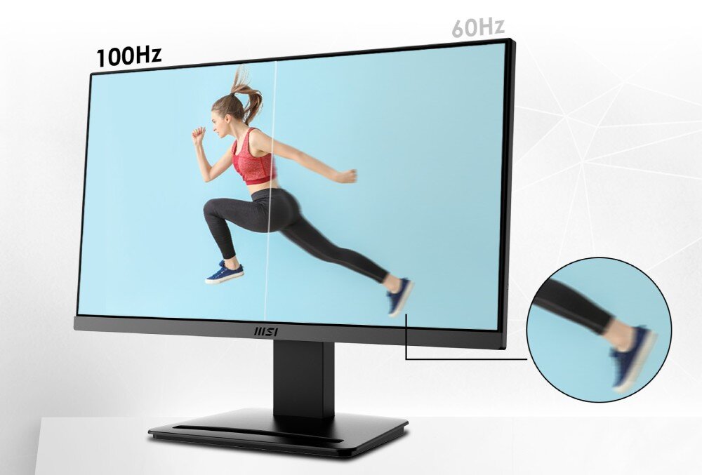 Monitor MSI Pro MP223 21.45 1920x1080px 100Hz 1 ms [MPRT] płynność odświeżanie czas reakcji