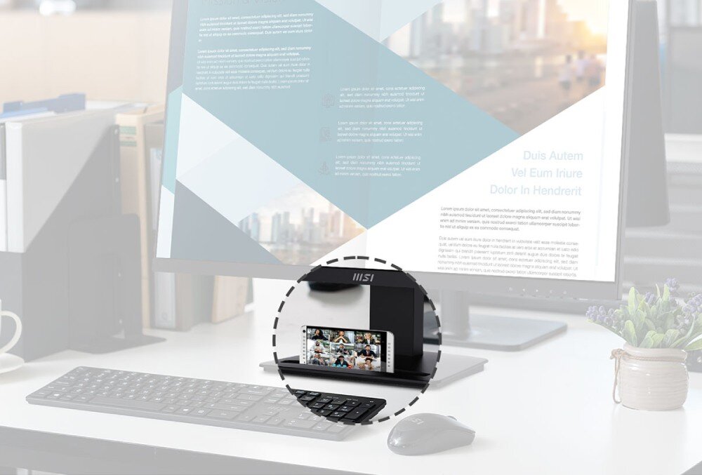 Monitor MSI Pro MP223 21.45 1920x1080px 100Hz 1 ms [MPRT] porty złącza podłączenie podstawka