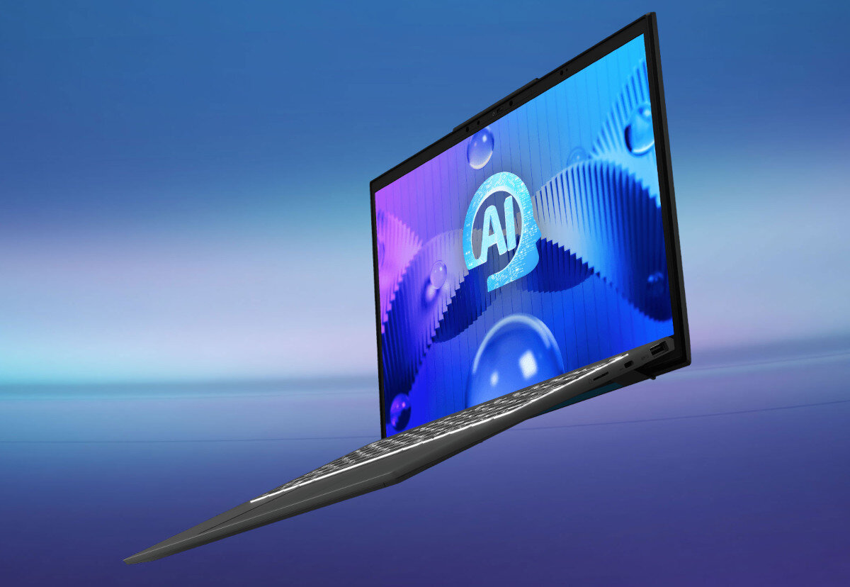 Laptop MSI Prestige 13 AI Evo A1M 13.3 OLED Ultra 7-155H 32GB RAM 1TB SSD Windows 11 Home obudowa wykonanie materiał wielkość waga design