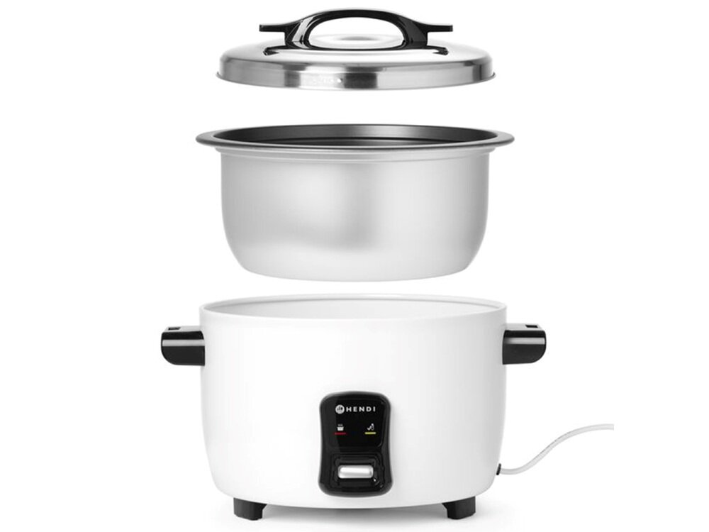Ryżowar HENDI Kitchen Line 240441 aż 23 miarki ryżu, ryż dla całej rodziny, praktyczna miarka, łyżka w zestawie, łatwe przechowywanie
