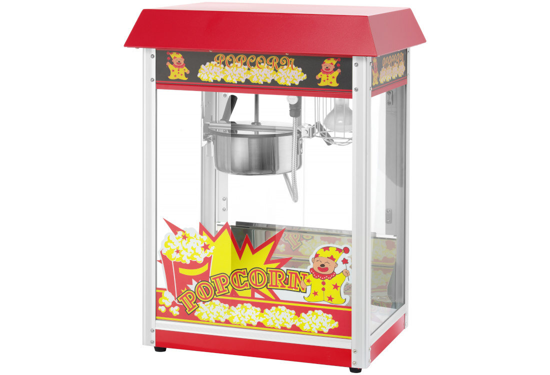 Maszyna do popcornu HENDI 230V 1500W 282748 Wysoka jakość solidna konstrukcja wykonanie stop aluminium solidna obudowa szkło hartowane stal malowana proszkowo