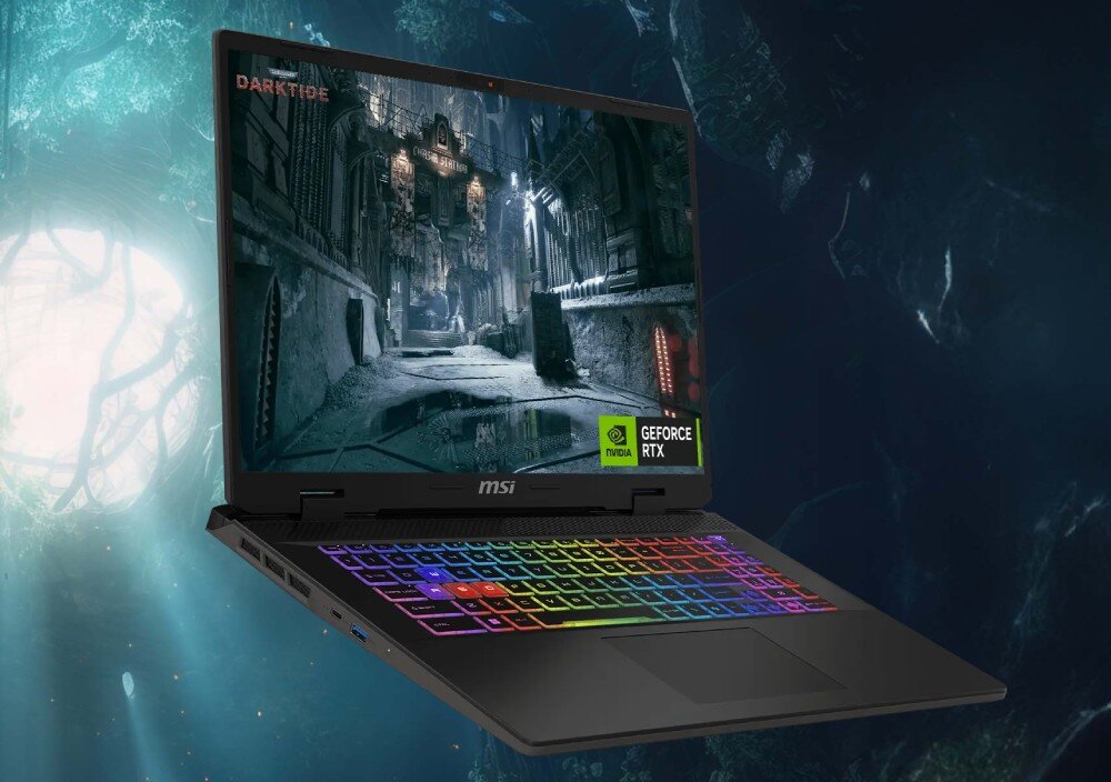 Laptop MSI Sword 17 HX B14VFKG-020XPL 17 IPS 240Hz i7-14700HX 16GB RAM 1TB SSD GeForce RTX4060 ekran przekątna rozdzielczość odświeżanie