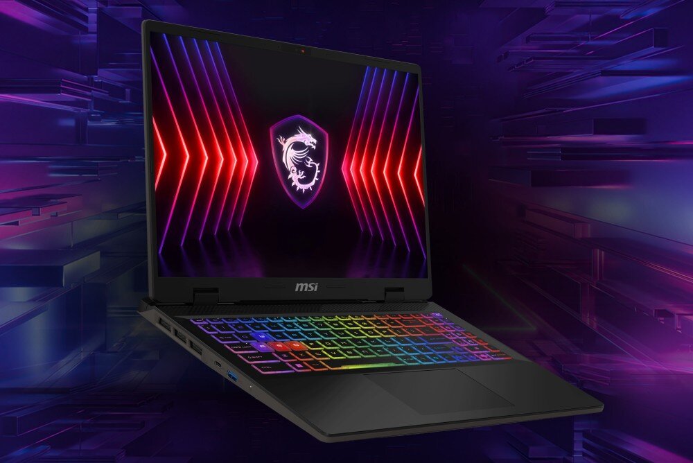 Laptop MSI Sword 16 HX B14VFKG-026XPL 16 IPS 240Hz i7-14700HX 16GB RAM 1TB SSD GeForce RTX4060 głośniki audio kamera mikrofon