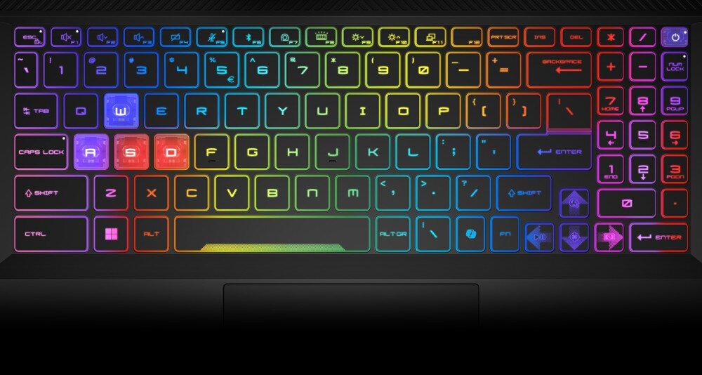Laptop MSI Sword 16 HX B14VFKG-026XPL 16 IPS 240Hz i7-14700HX 16GB RAM 1TB SSD GeForce RTX4060 klawiatura podświetlenie RGB klawisze