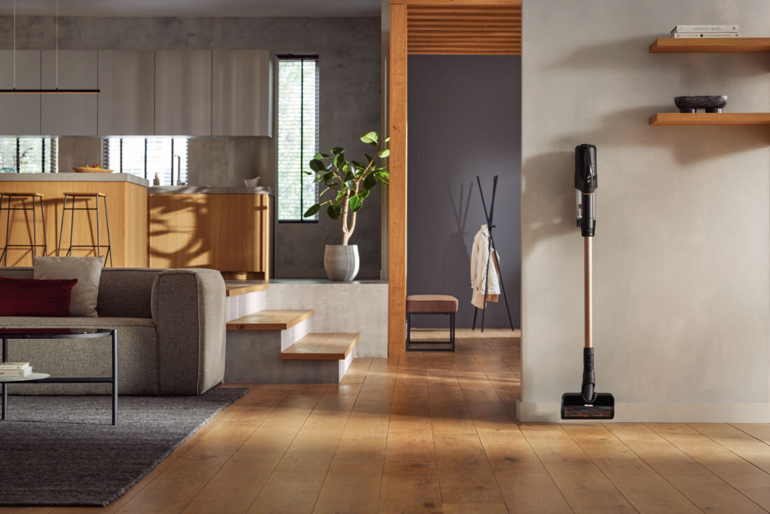 Odkurzacz MIELE Duoflex HX1 Total Care integracja wystrój wzornictwo przechowywanie wysoka jakość