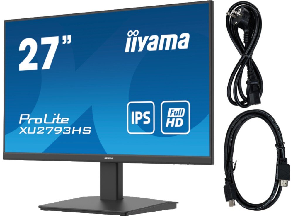 Monitor IIYAMA ProLite XU2793HS-B6 27 1920x1080px IPS 100Hz 1 ms [MPRT] opakowanie zestaw