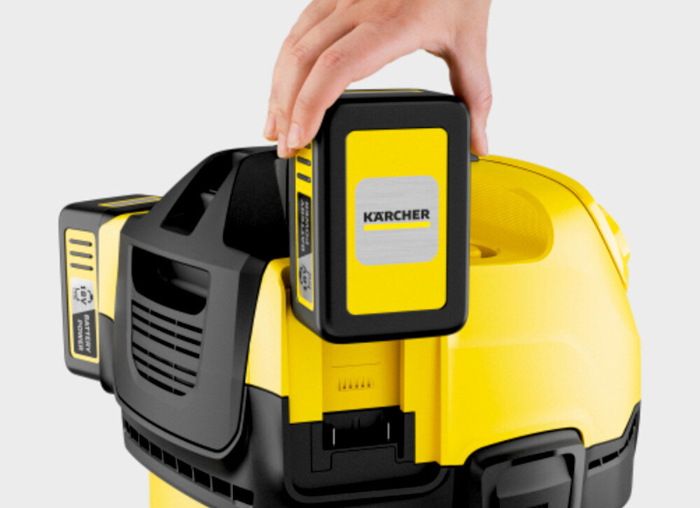 Odkurzacz KARCHER WD 4-18 Dual V-20/22 1.628-600.0 Podwójna moc Dwa akumulatory 18 V moc ssania