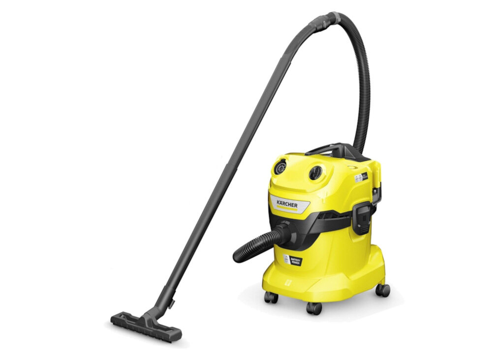 Odkurzacz KARCHER WD 4-18 Dual V-20/22 1.628-600.0 zabrudzenia siła ssania moc przepływ powietrza czas oracy niski poziom hałasu komfort użytkowania waga wymiary wygoda komfort