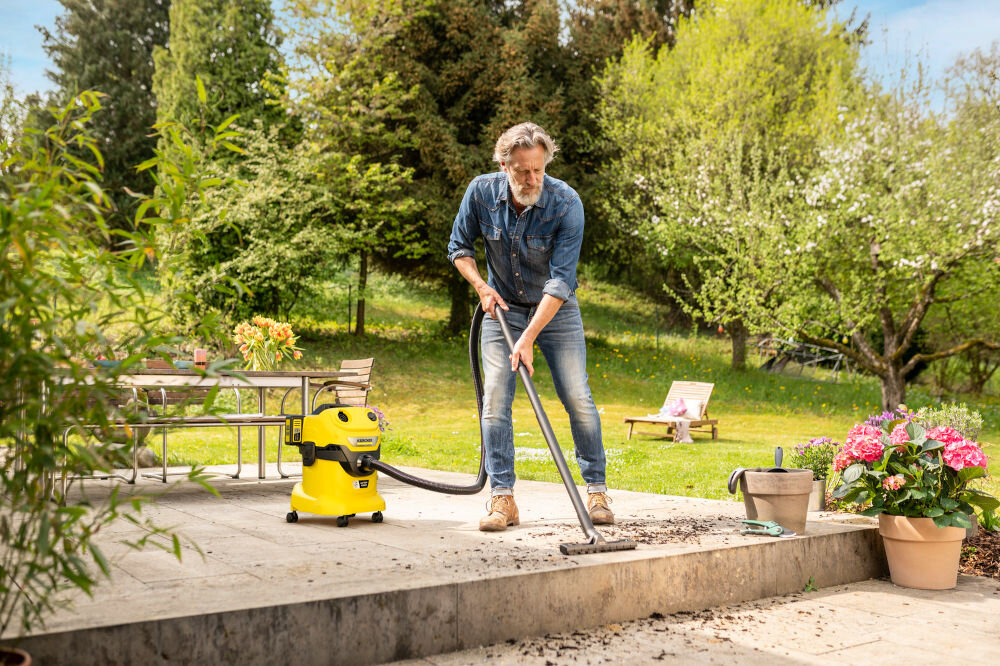 Odkurzacz KARCHER WD 4-18 Dual Battery Set V-20/22 1.628-601.0 kompleksowe sprzątanie taras czyszczenie trudne zabrudzenia ogród
