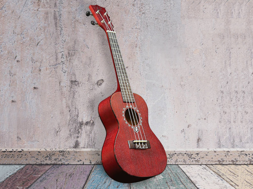 Ukulele PUKA PK-HBC dla osób rozpoczynających naukę gry pokrowiec kodury 5 mm