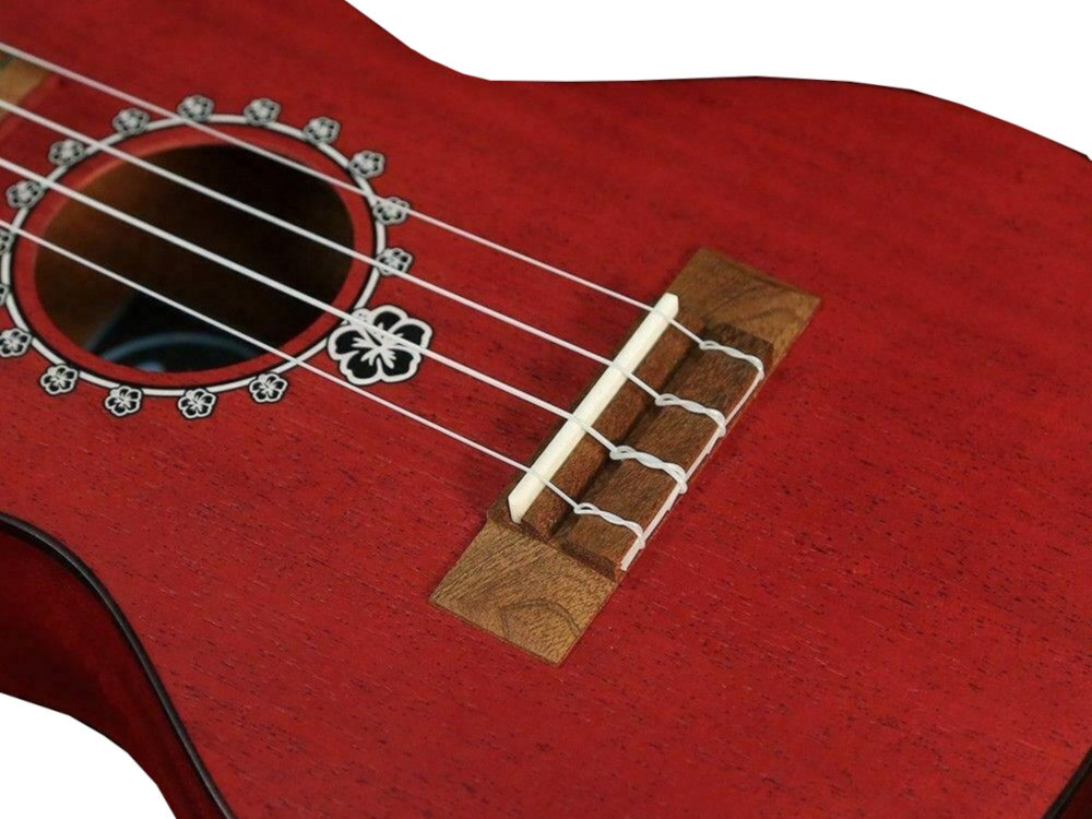 Ukulele PUKA PK-PEC w 100% ręcznie Matowe wykończenie gładkie linie korpusu solidne drewno sapele