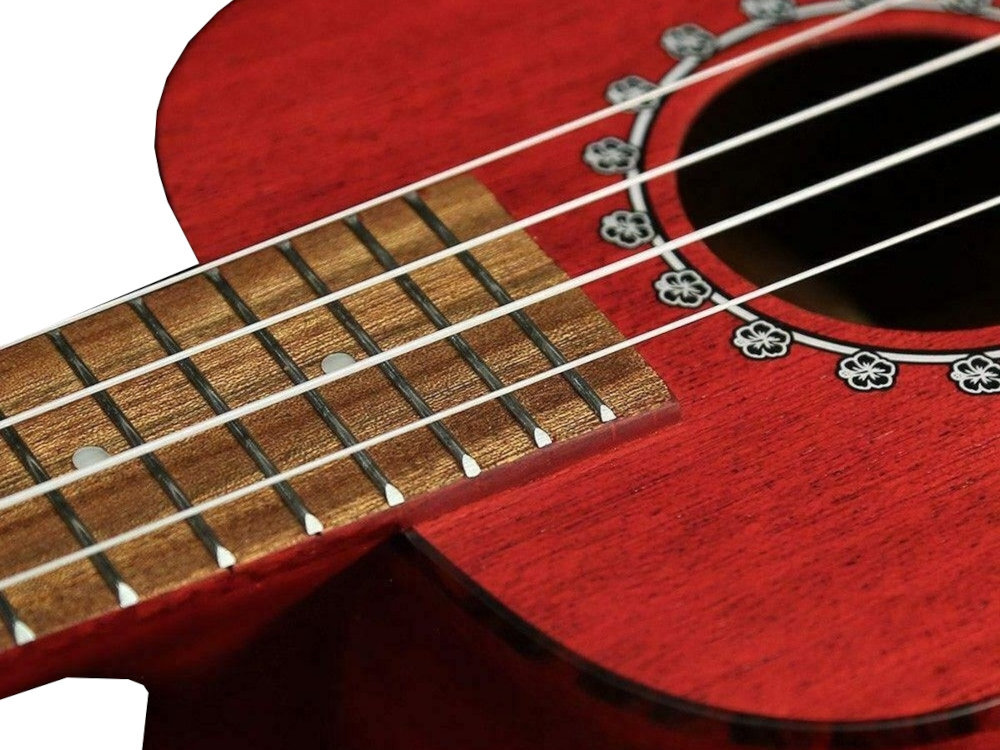 Ukulele PUKA PK-TFS korpusowi z drewna sapele szyjce z okoume głęboki i ciepły dźwięk kość w siodełku oraz mostku Aquila Nylgut