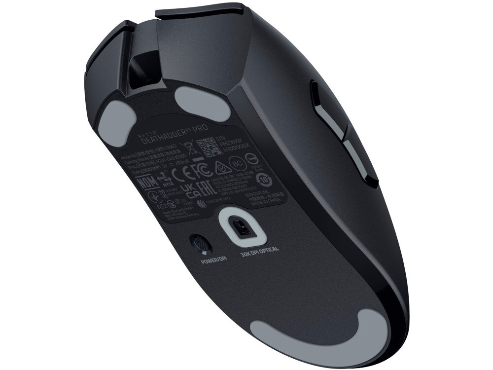 Mysz RAZER DeathAdder V3 Pro Inteligentne śledzenie, asymetryczne odcięcie synchronizacja ruchu szybkiej zmiany czułości 5 poziomów DPI