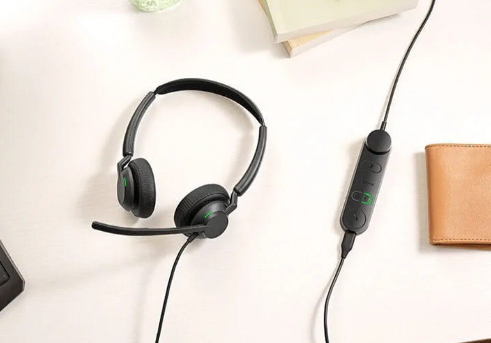 Słuchawki nauszne JABRA Engage 50 II Czarny pilot przyciski sterowanie