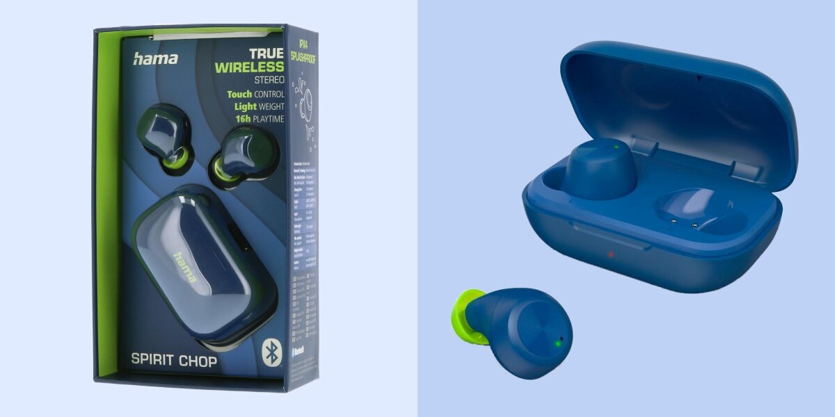 słuchawki dokanałowe HAMA Spirit Chop - Pełna swoboda, słuchawki w etui