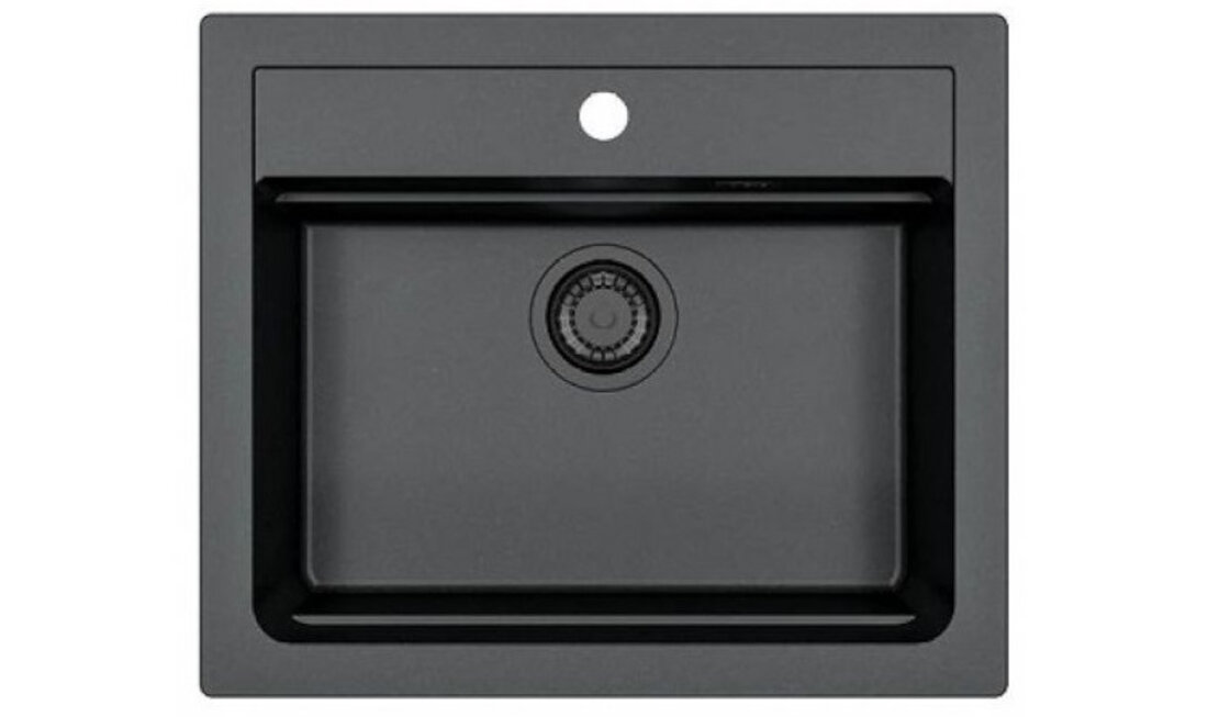Zlewozmywak ALVEUS Atrox 30 1148162 Czarny wymiary przestronna komora wygoda Minimalna podbudowa zabudowa wpuszczany podwieszany syfon montaż