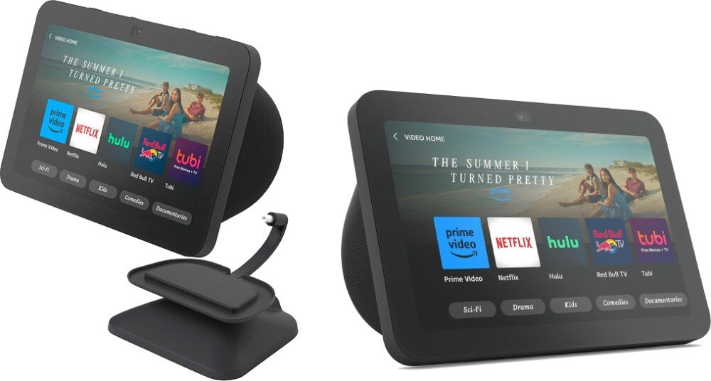 AMAZON Echo Show 8 (3 gen.) Czarny procesor wydajność stojak port ładownie