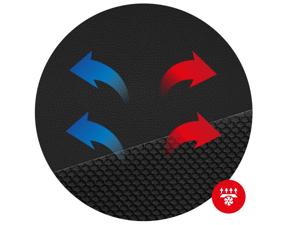 Fotel HUZARO Force 6.2 technologia air przeplyw powietrza komfort
