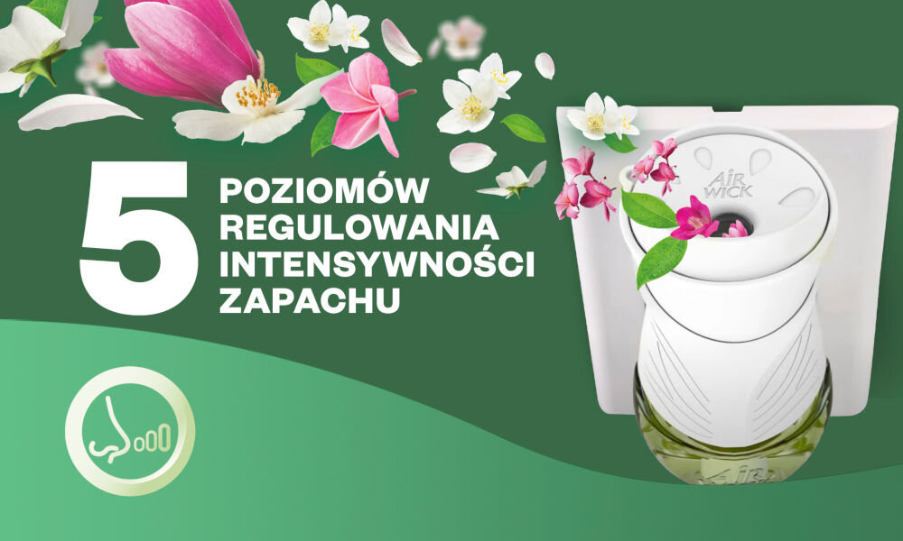 Odświeżacz powietrza AIR WICK Kwitnący Jaśmin i Frezja 19 ml zapach