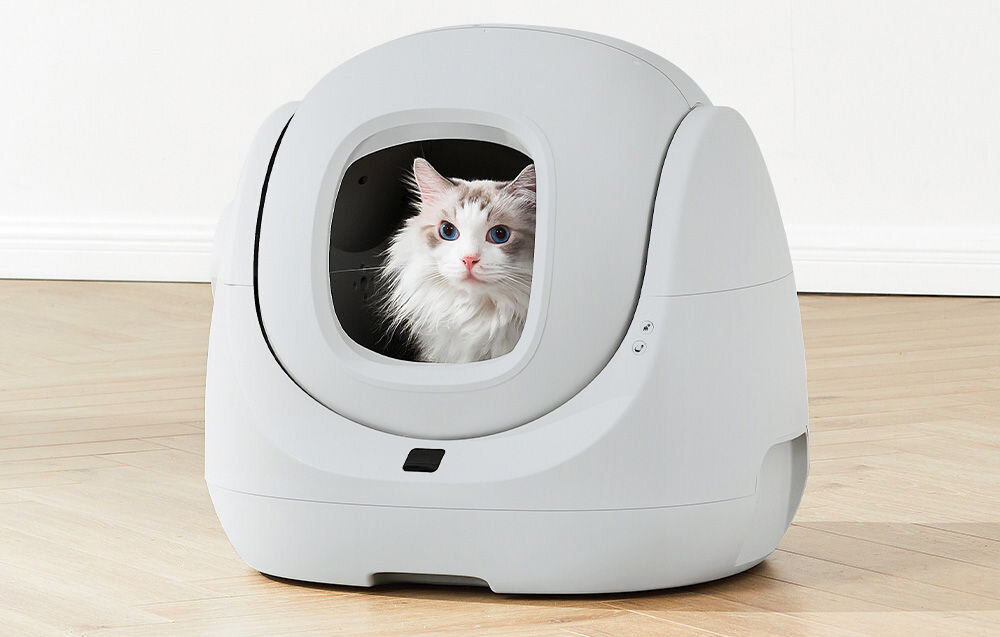 Inteligentna kuweta dla kota CATLINK Baymax Lite dopracowana konstrukcja rodzaje żwirku mata kółka