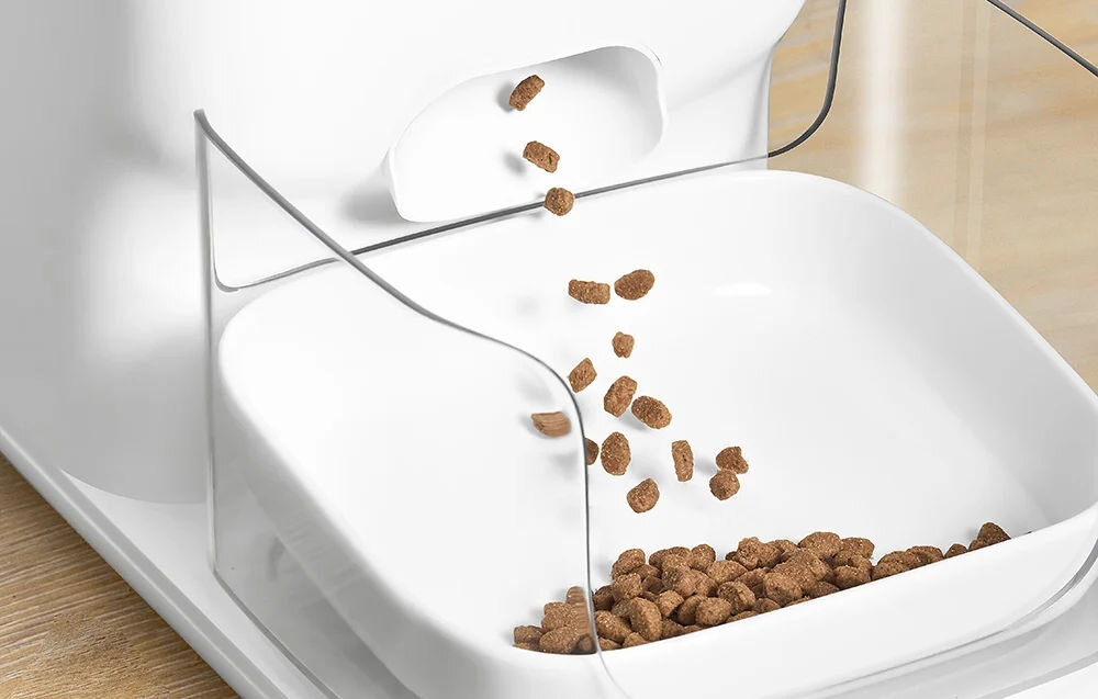 Dozownik karmy automatyczny CATLINK Fresh 2 F04 Pro bezpieczne dozowanie konstrukcja zapobiega zatorom pojemność 4 litry