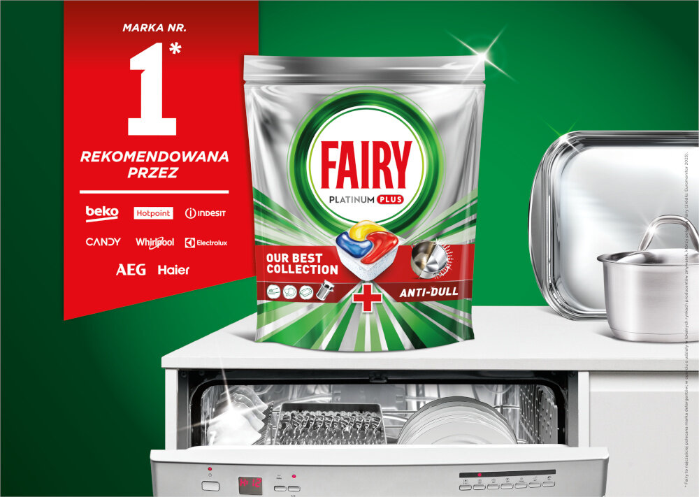Kapsułki do zmywarki FAIRY Platinum Plus All in One Lemon opakowanie wygląd
