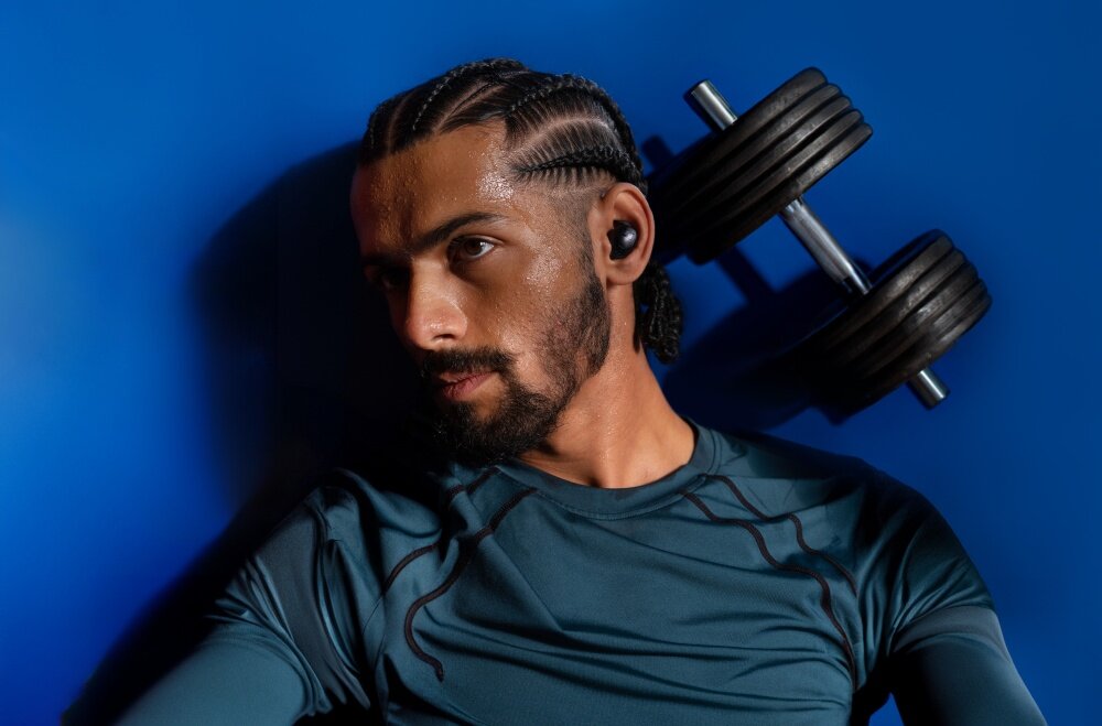 Słuchawki dokanałowe SENNHEISER Momentum sport energia brzmienie klarownosc motywator dzwiekowy