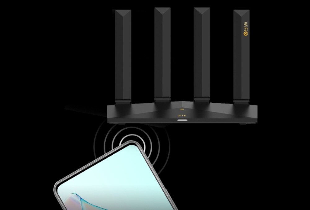 Router ZTE T3000 IDU 2.4 / 5 GHz (DualBand), Wi-Fi Mesh Czarny obsługa NFC konfiguracja