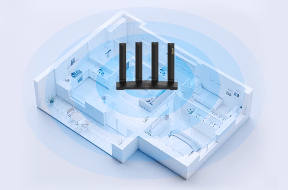 Router ZTE T3000 IDU 2.4 / 5 GHz (DualBand), Wi-Fi Mesh Czarny firewall ochrona aplikacja konfiguracja