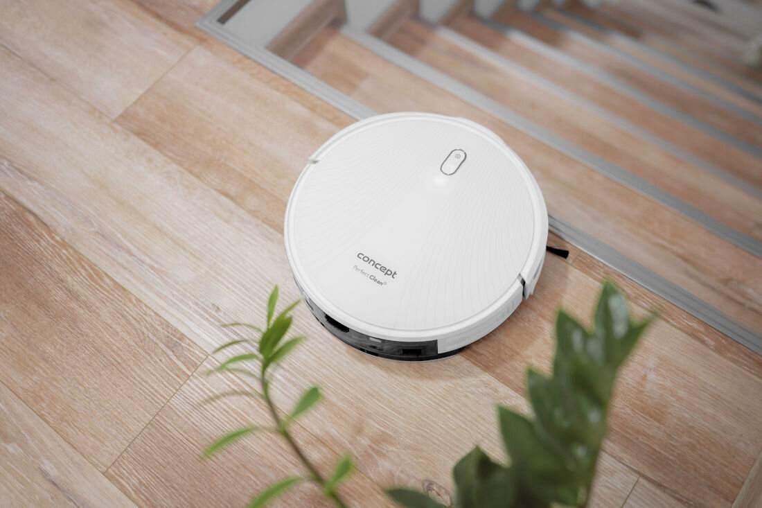 Robot sprzątający CONCEPT VR3350 2w1 Perfect Clean Automatyczne rozpoznawanie pomieszczenie wizualizacja 3D funkcja RoomPlan 3.0 strefy precyzja harmonogram sprzątanie